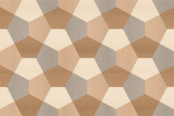 a geometric pattern 3D shape